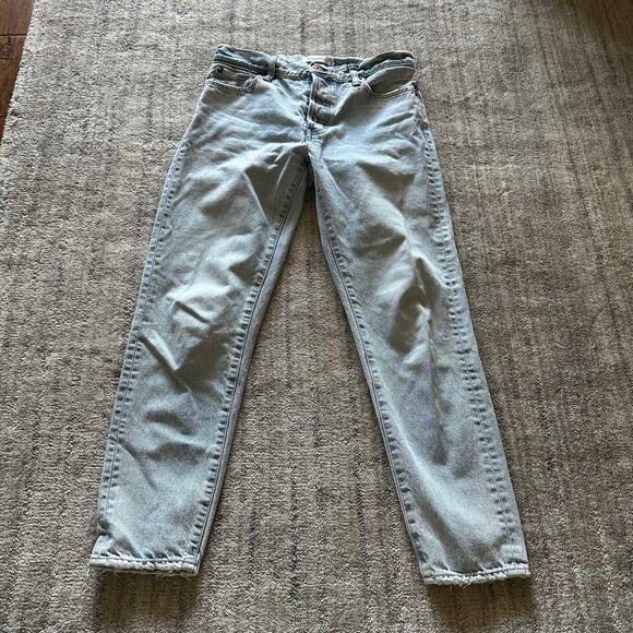 MOUSSY VINTAGE MV 111 Light Blue Naval Tapered-Mid Jeans Howa 540FSC11-2000 27 - Picture 3 of 9